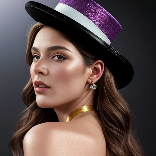 Purple and gold top hat velvet glitter gold purple purple and white purple and white