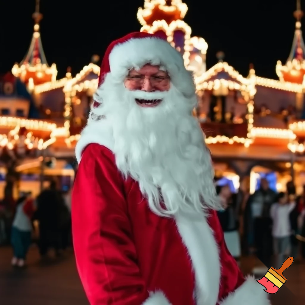 Santa Claus, Paris Disneyland the Santa star