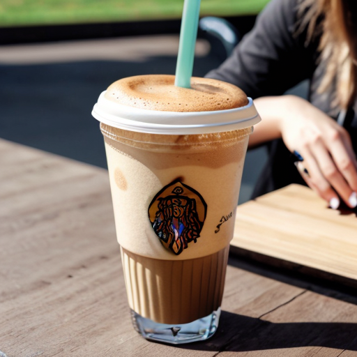 Goretzka drink coffee and Vanessa drink coffee at the park 