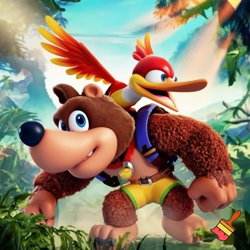 A banjo and kazzoie action figure