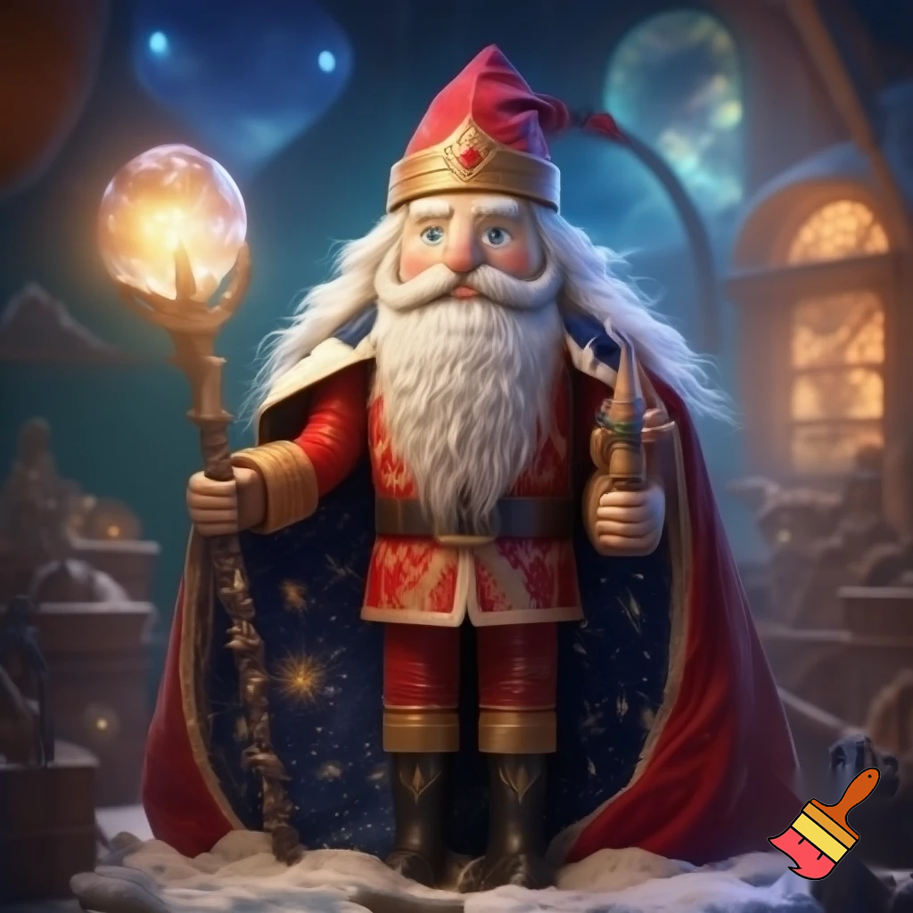 Santa Claus Nutcracker wizard