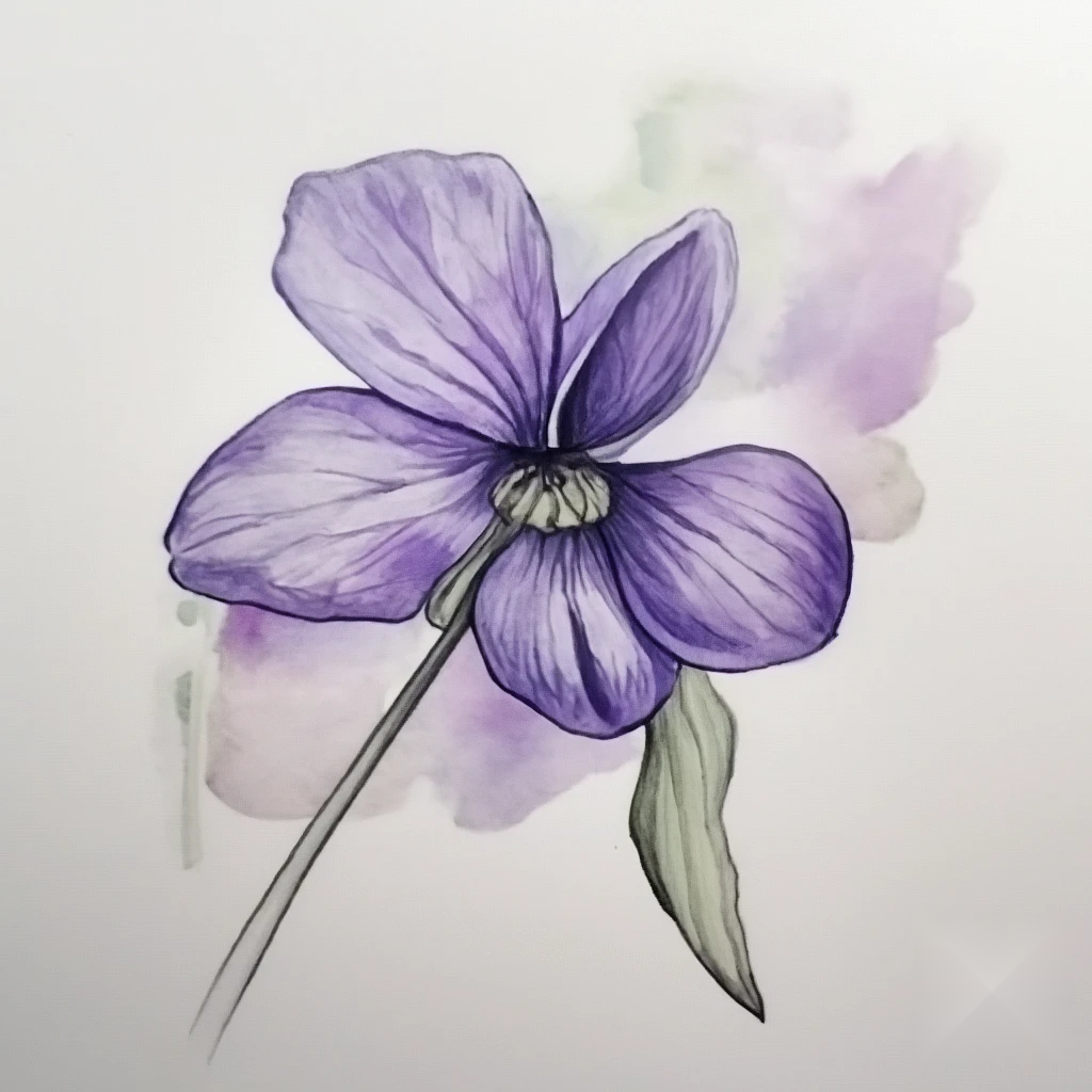 february birth flower tattoo