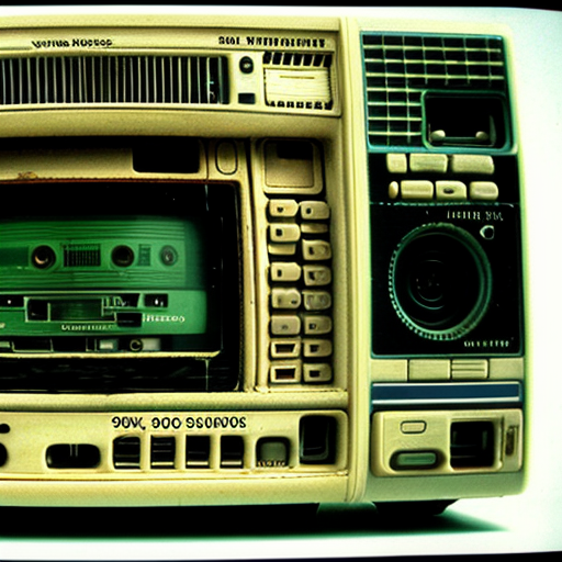 90s VHS recording 1990s effect NTSC