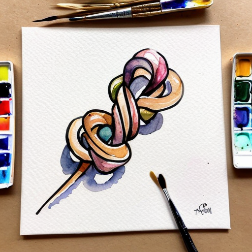 single icon of cord knot in cartoon style