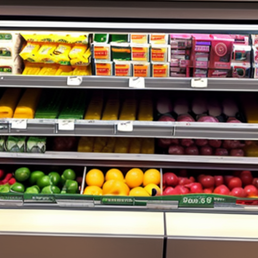 Checkout counter at Grocery store