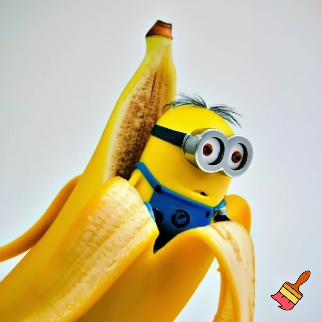 Minion inside a banana