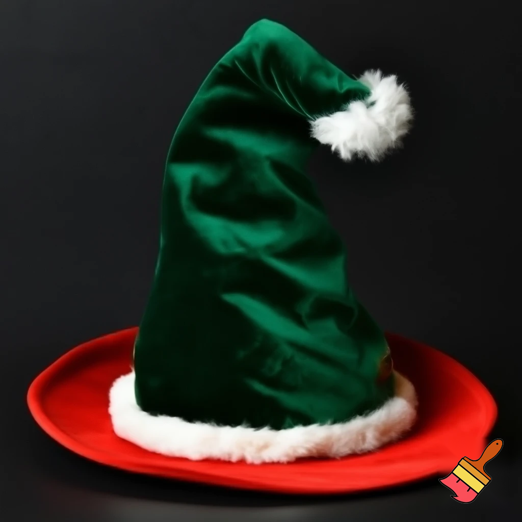 A wizard hat Christmas one velvet Santa hat