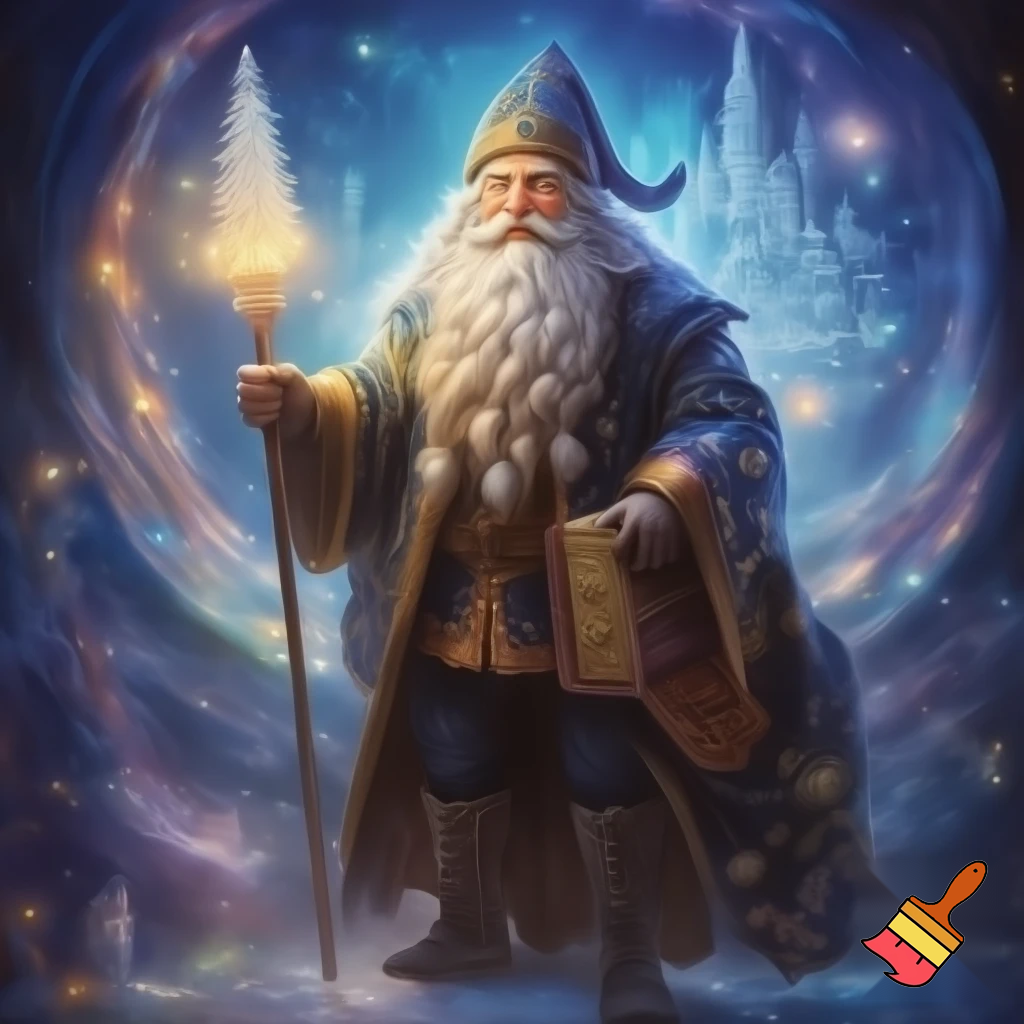 A wizard Nutcracker Santa Claus Nutcracker