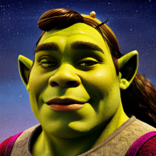 Shrek as a princess 