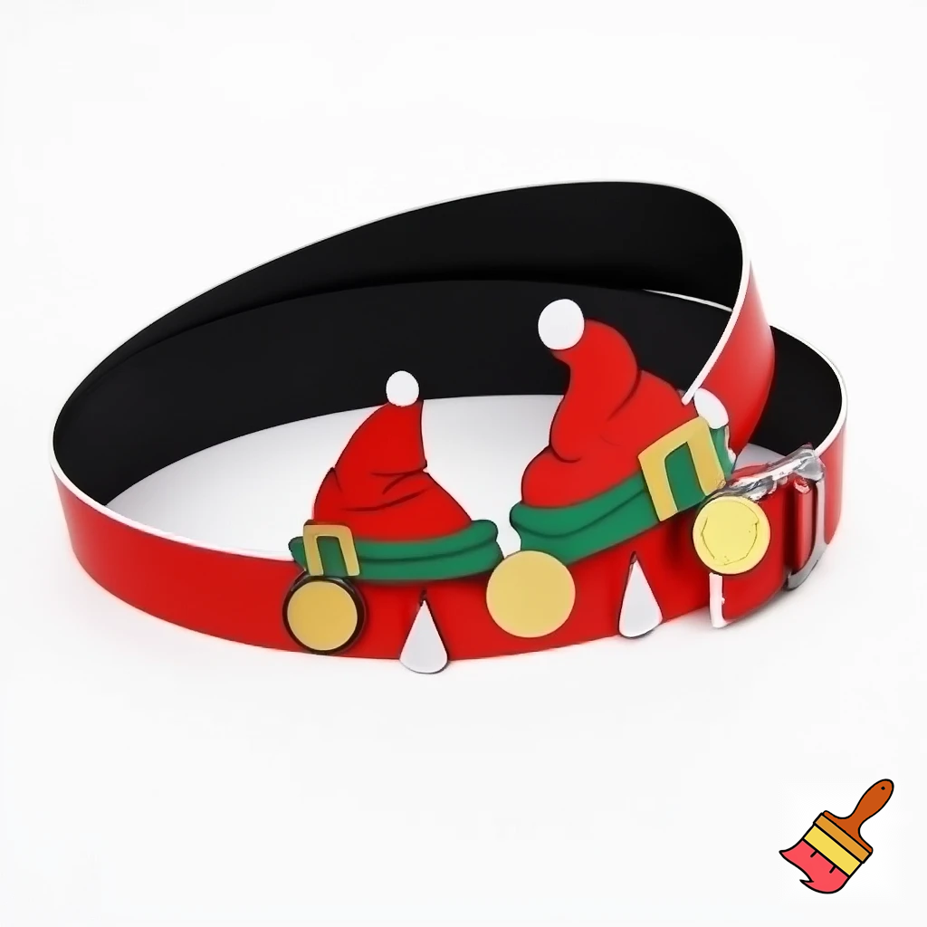 A wizard hat Christmas hat Santa Claus hat a hat gold medal belt belt belt