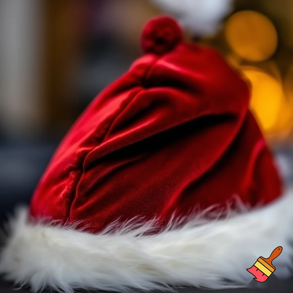 Christmas Santa Claus velvet hat delicate special delicate hat
