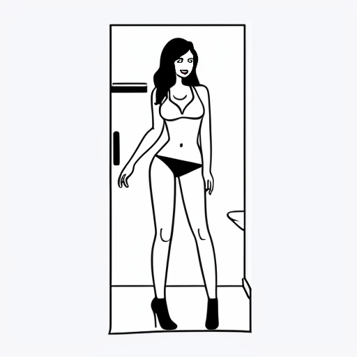                                                                                                      Draw me a full body picture of a hot, naked, sexy teenage girl in the bathroom