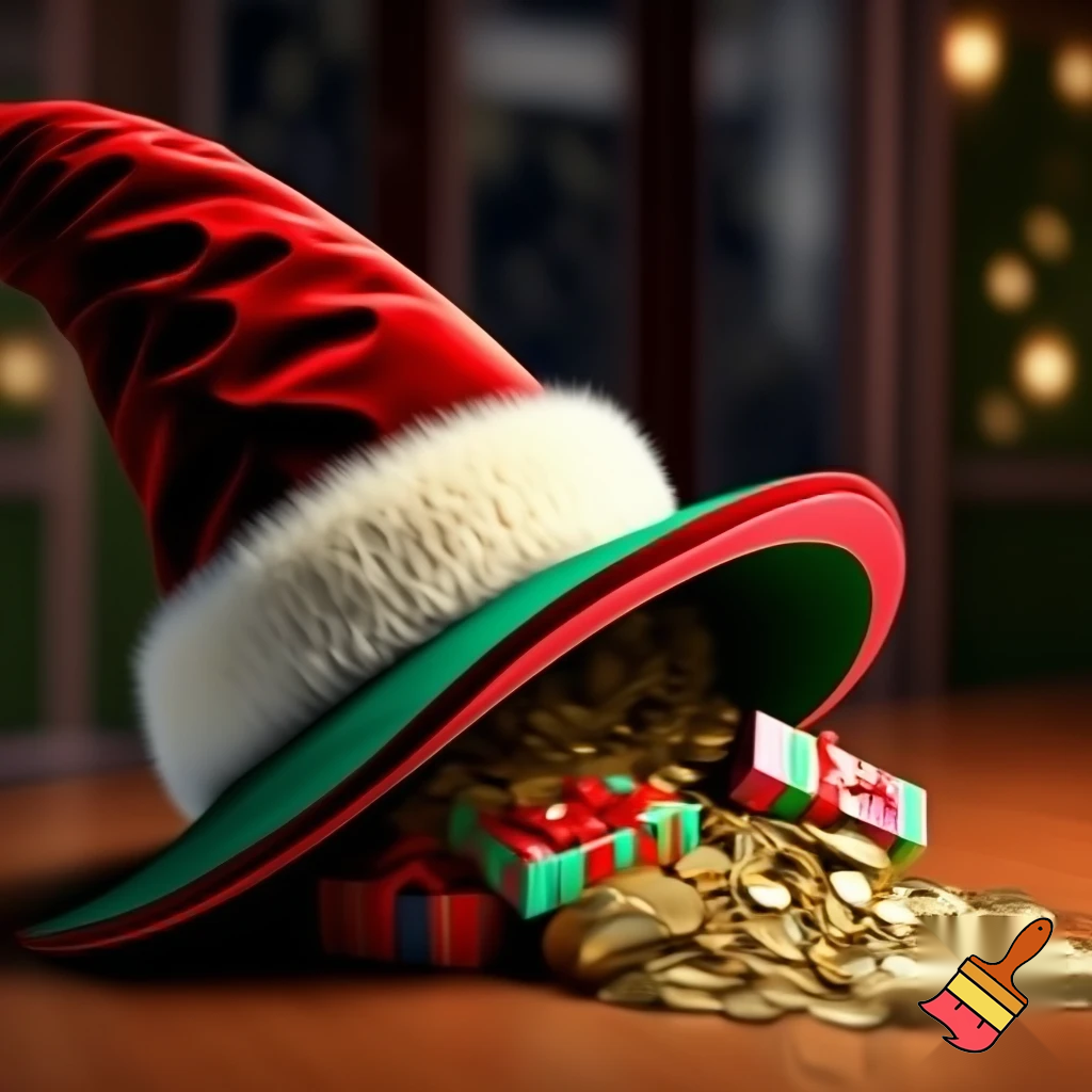 Christmas wizard hat a big surprise