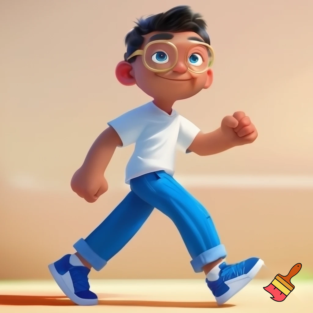 a boy standig he has a white skin coulor and black short hair he has bleu geans and a white bloes and bleu airmax shoes and he is whereing gold glasses and he is 12 years old and his hair is fully black and he is a bit taller and his skin is super light brown and he is super tall and looks happy



