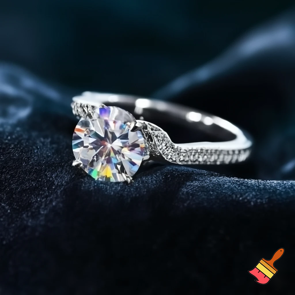 Diamond jewellery ring