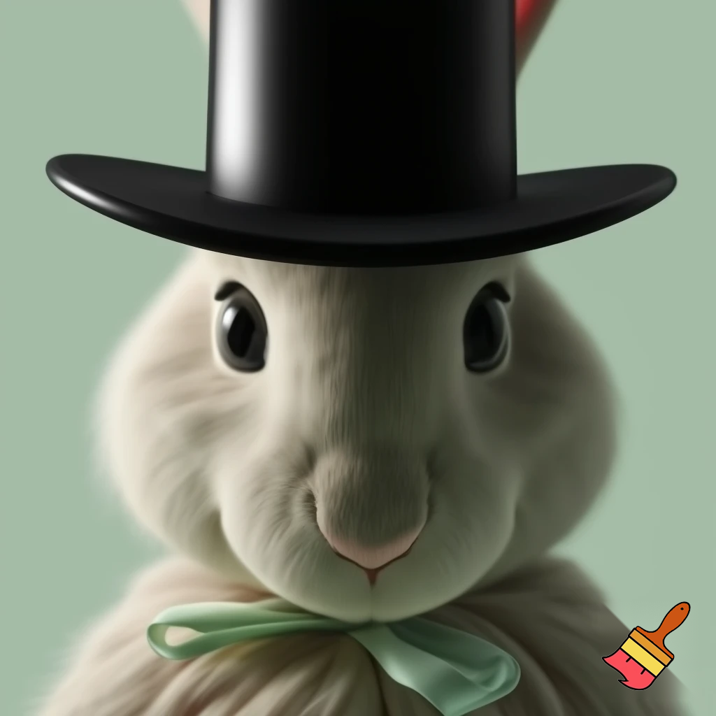 Easter bunny mascot costume top hat delicate special delicate