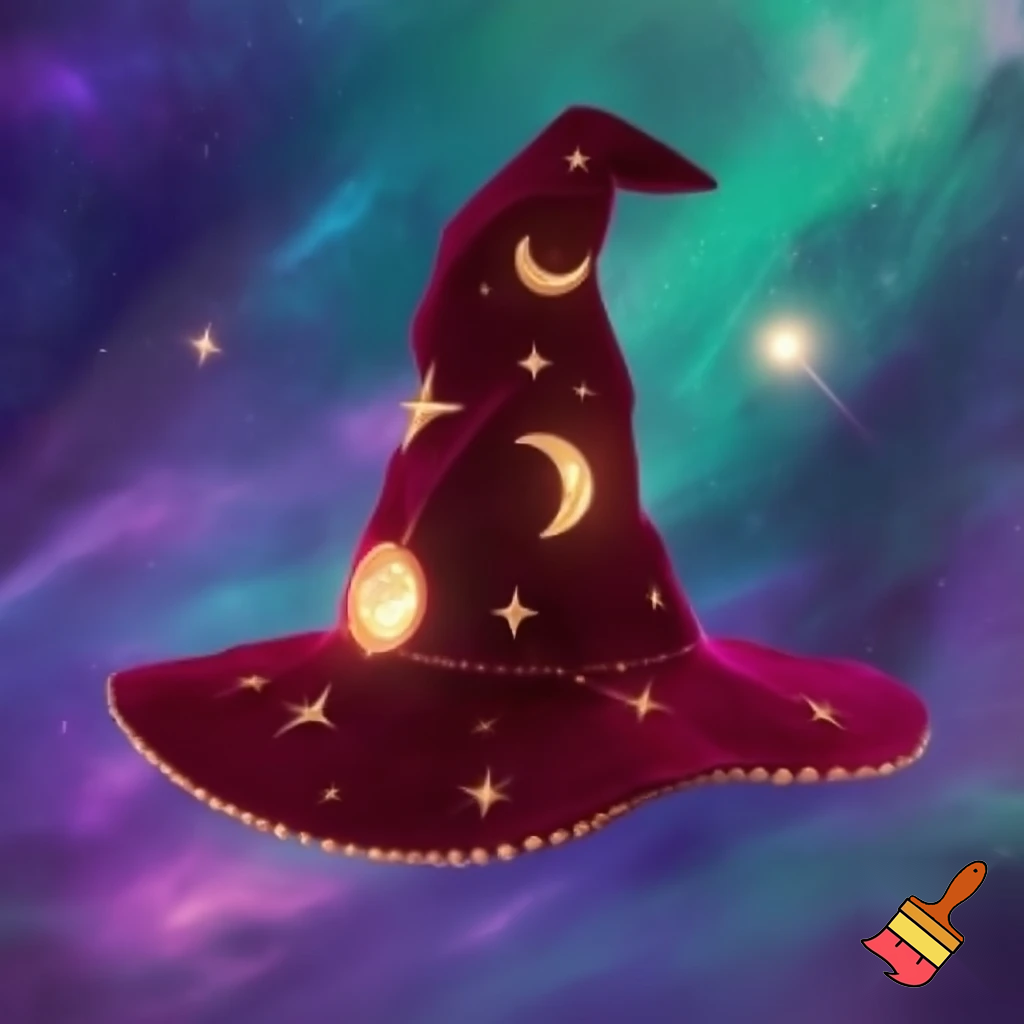 Christmas wizard hat stars and means read