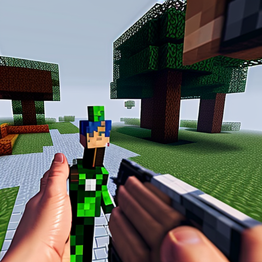 minecraft first person gameplay