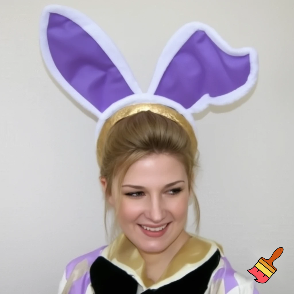 Easter top hat headband Easter bunny headband, purple and white with gold Easter top hat headband and fabric velvet and fabric velvet top head headband top hat headband special in delicate