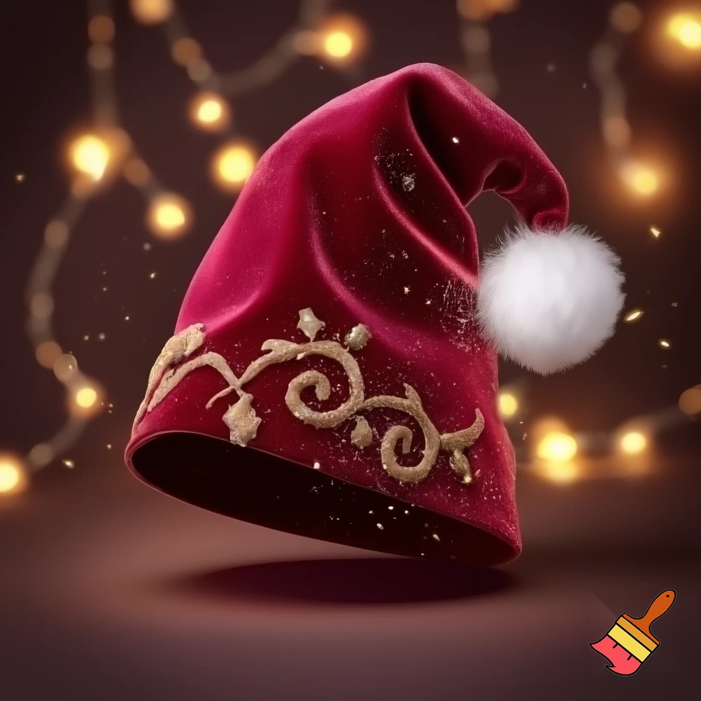 Christmas hat velvet hat elf hat