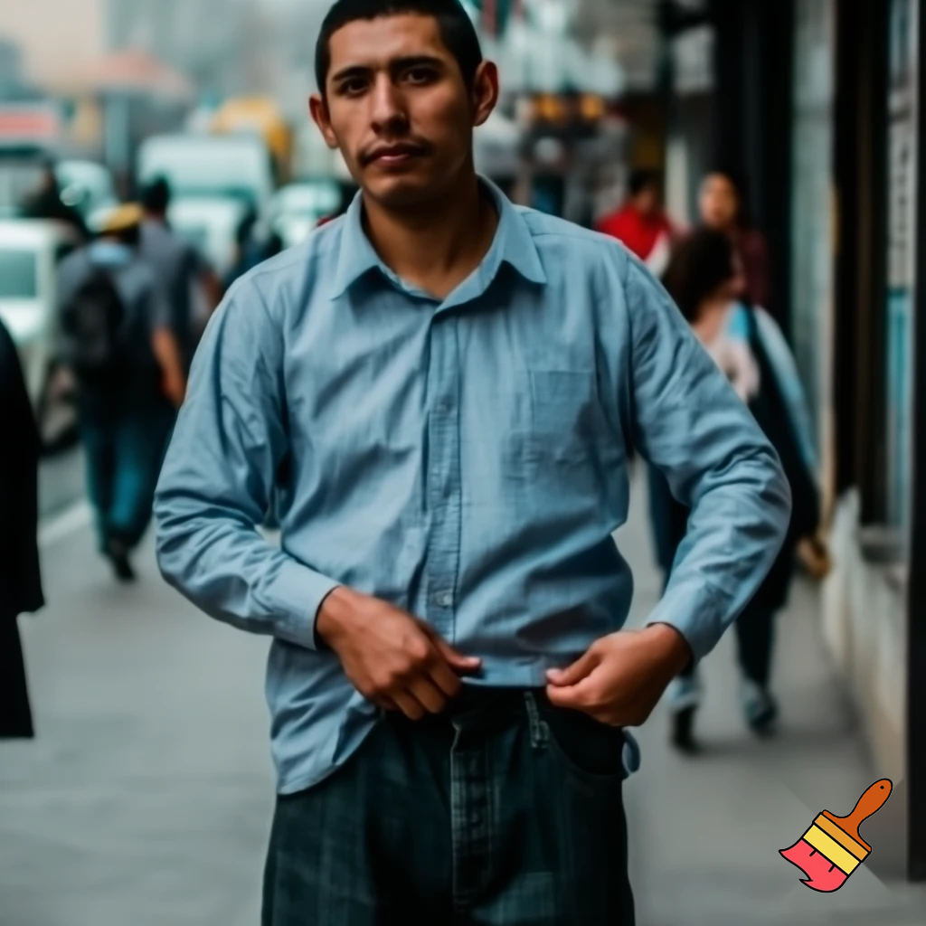 Man scratching his underpants 