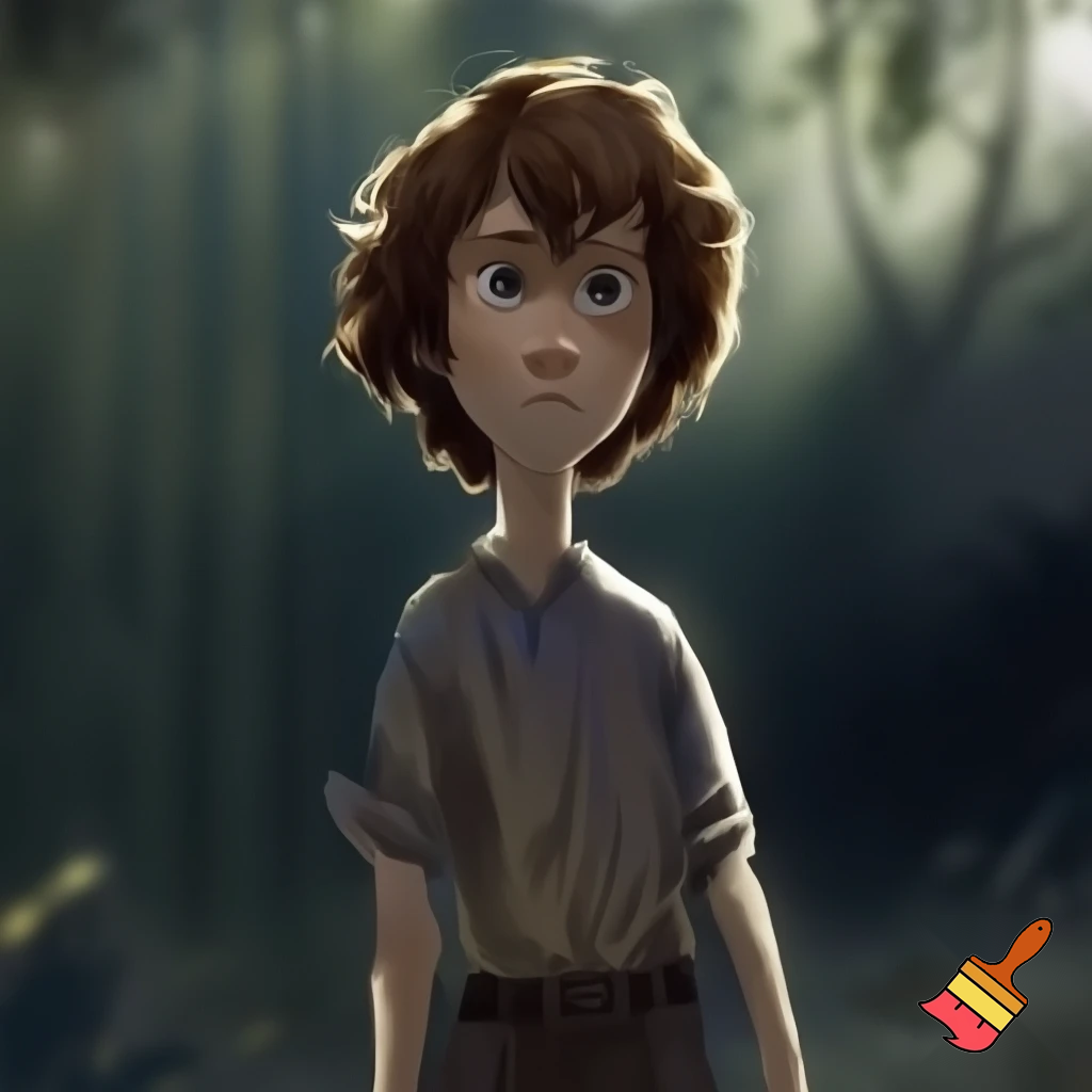 A 13 year old boy from the book two wolves named ben