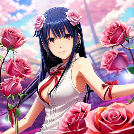 Name June written in the stem of a long-stemmed rose