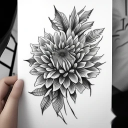 november birth flower tattoo