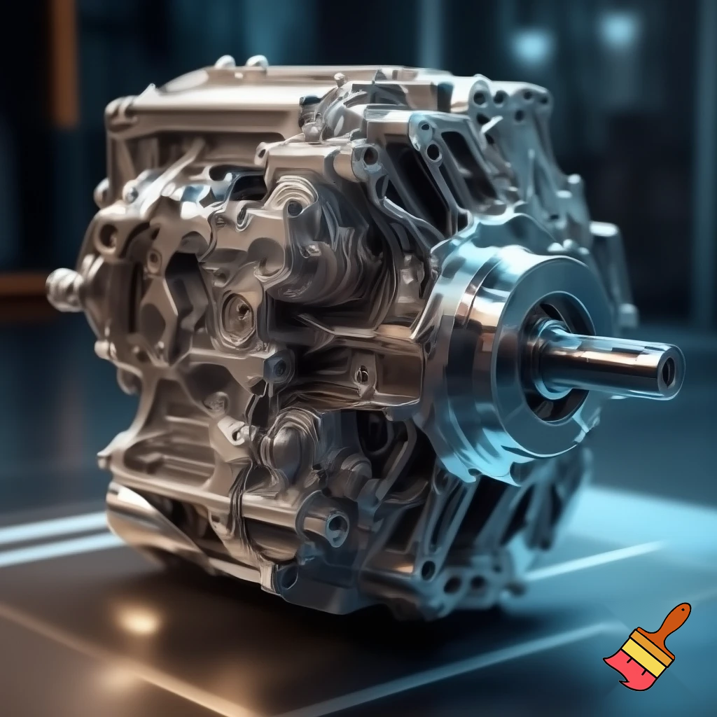 ev drivetrain containing its front grearbox retained
