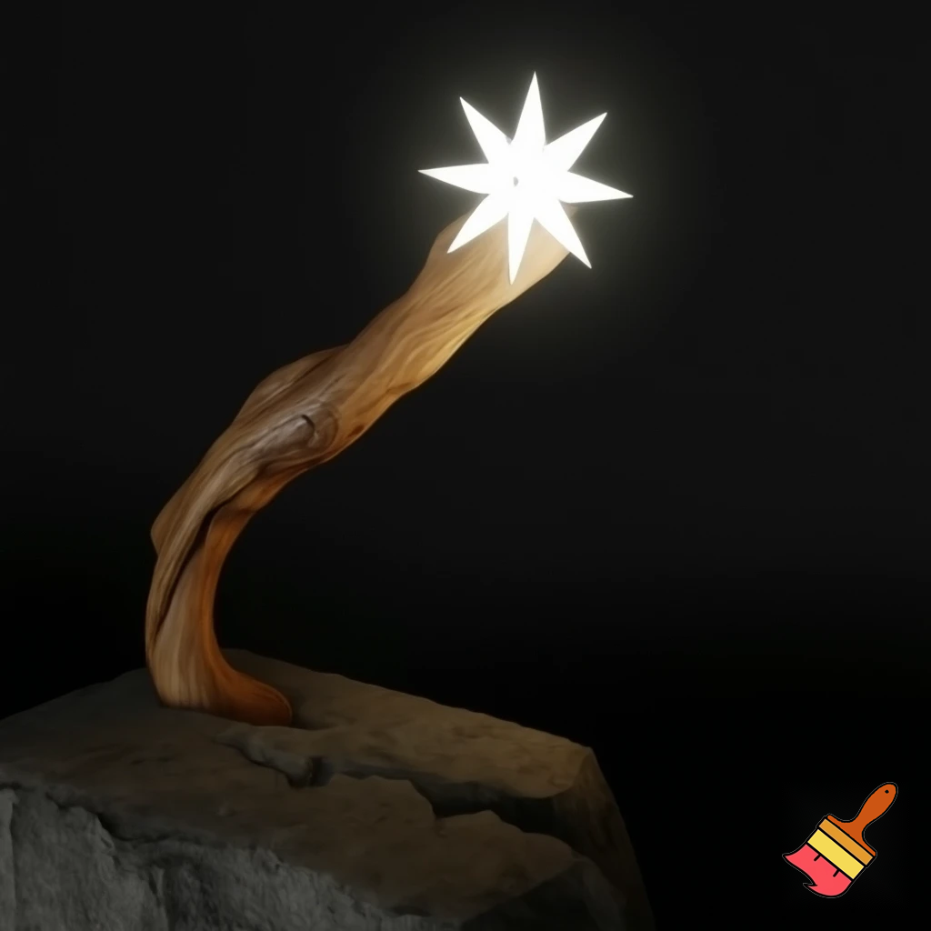 Magic walking stick with a star💫