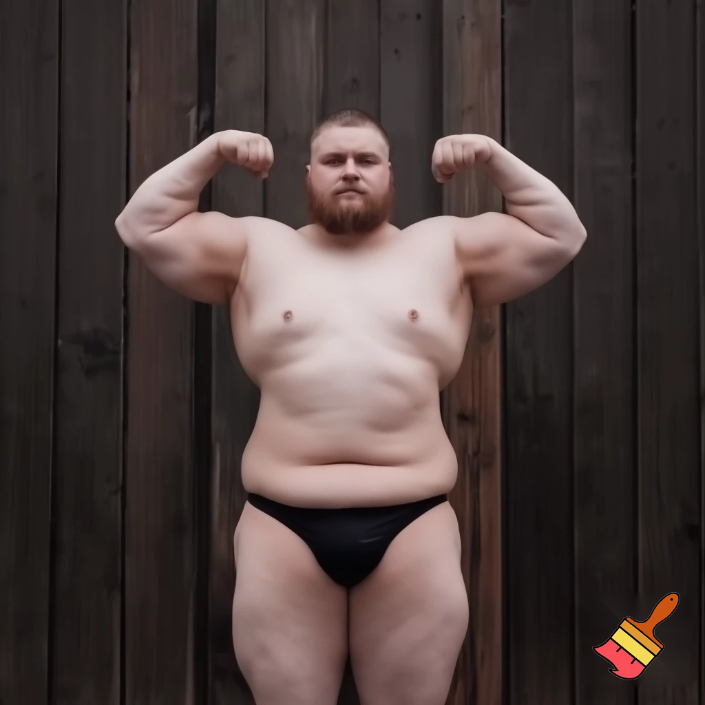 Naked man big ass in a bikini