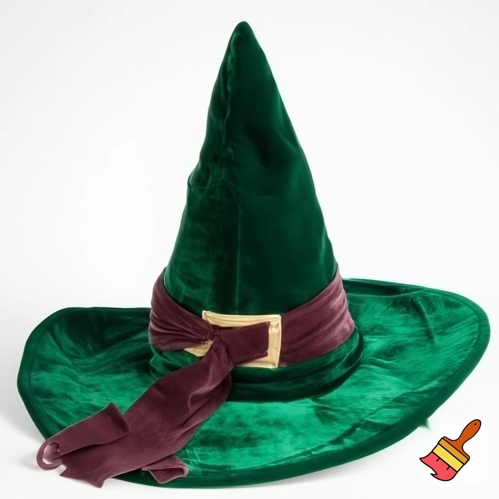 Christmas wizard hat read velvet
