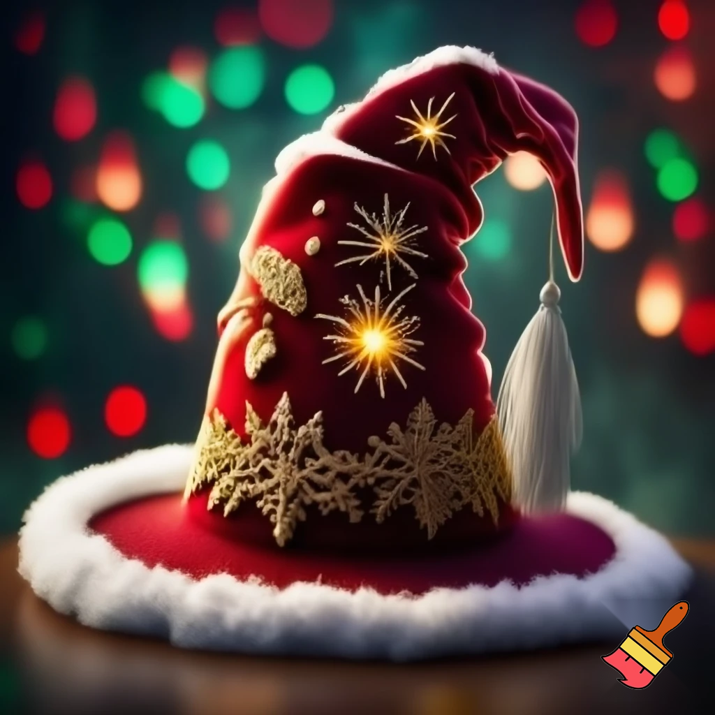 Christmas wizard hat