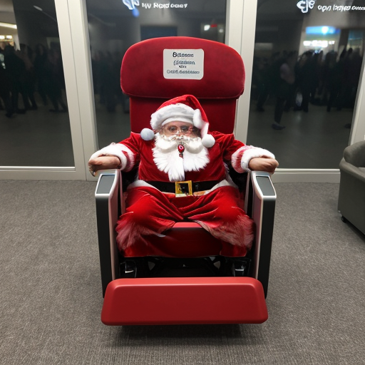 Medical chair at the Cranbourne shopping Centre Santa Claus’s chair at Cranbourne shopping Centre