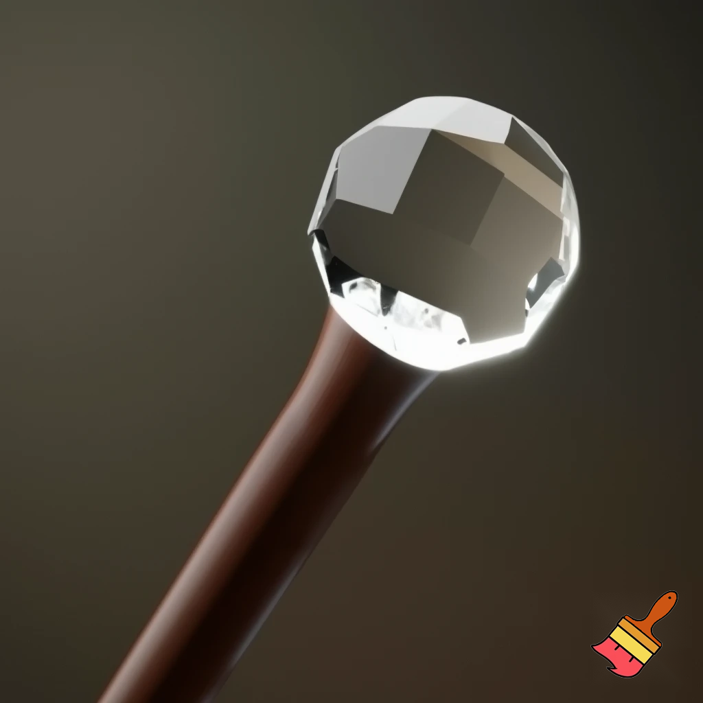 Stick crystal ball walking stick magic walking stick