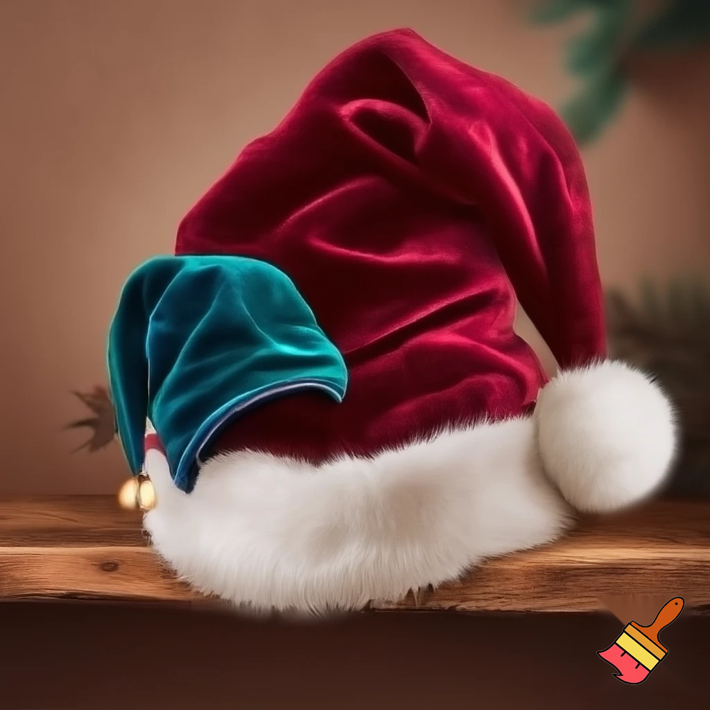 Send a Santa Claus hat over on the shelf hat velvet Alfie elf hat velvet