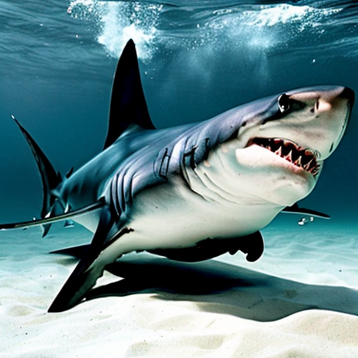 A shark hybrid with a wartermellon