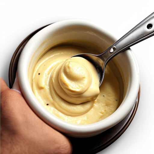 perfect custard powder with a white background