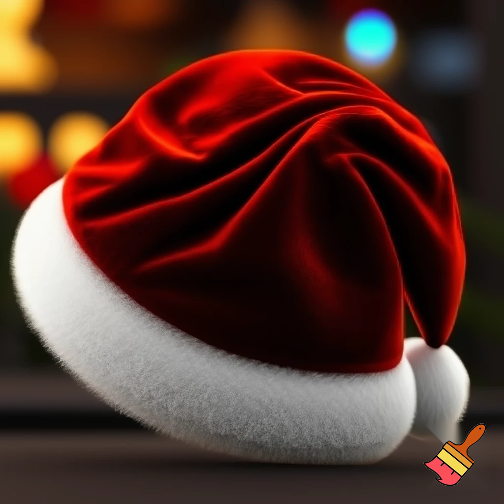 Santa Claus top hat special one special in delicate Santa Claus hat velvet