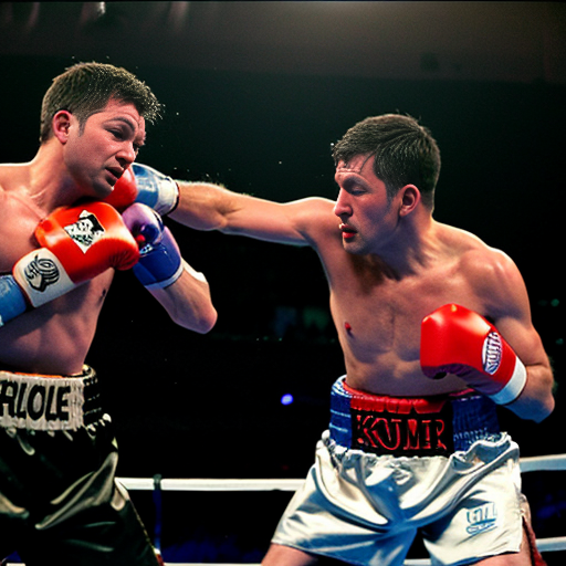 Trump knocking out Jimmy Kimmel in a boxing match