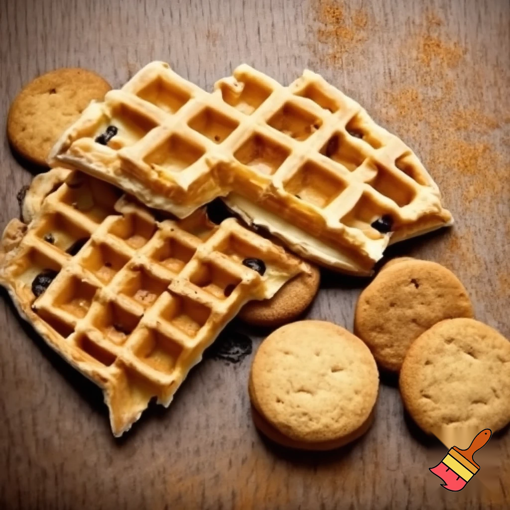 Waffles and cookies 