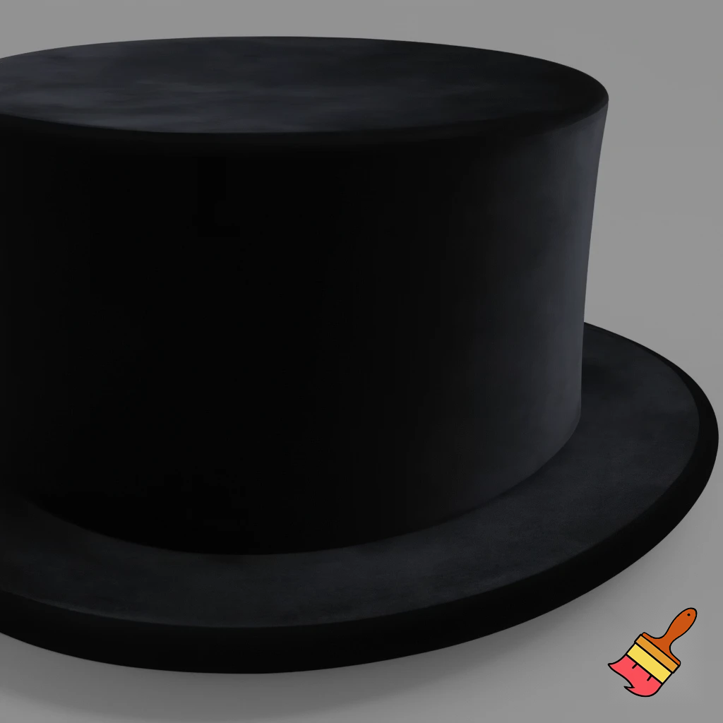 Melbourne Cup top hat velvet
A dark black top hat