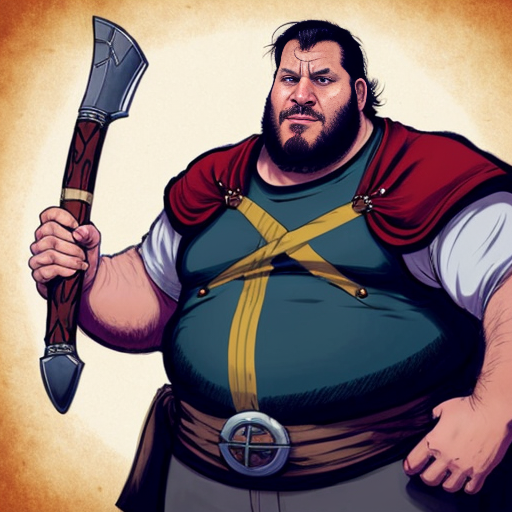 In the Dnd universe. A large bull man holding a large axe