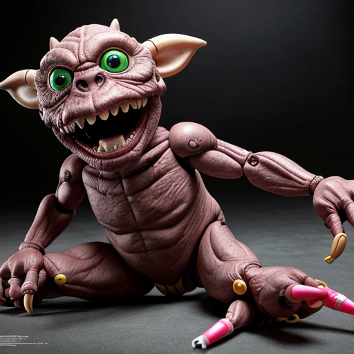 a monster that poseses toys
