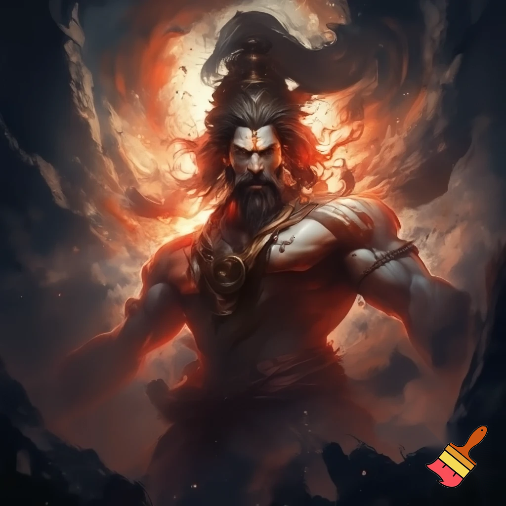 indian godes in angry mood
