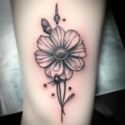 october birth flower tattoo