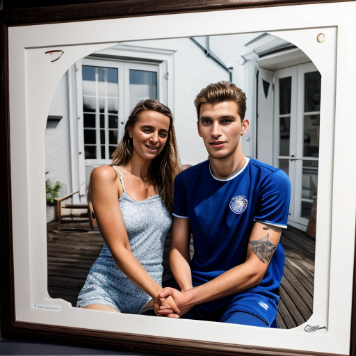 Goretzka and Vanessa at the summer house 