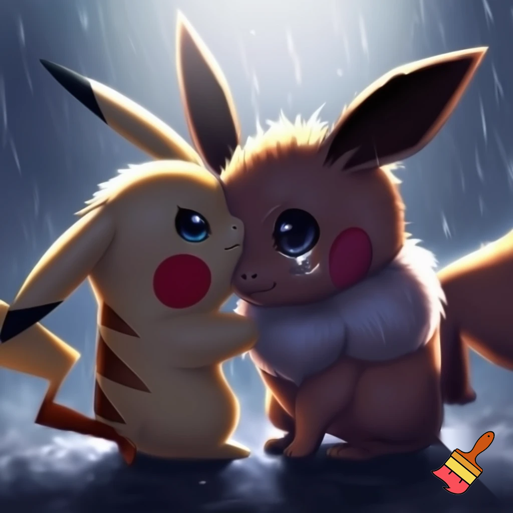 Pokémon Pikachu & Eevee Crying