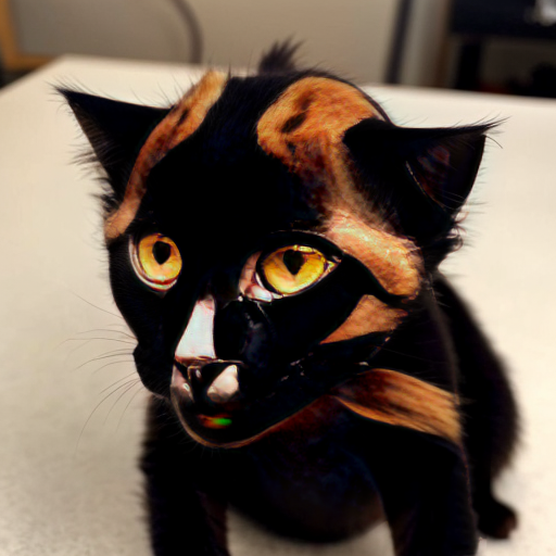 Put a cat head on a monkey body