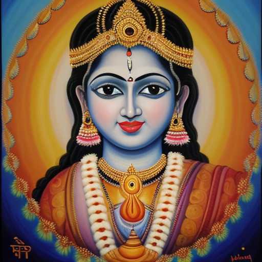 Krishna thankga painting 